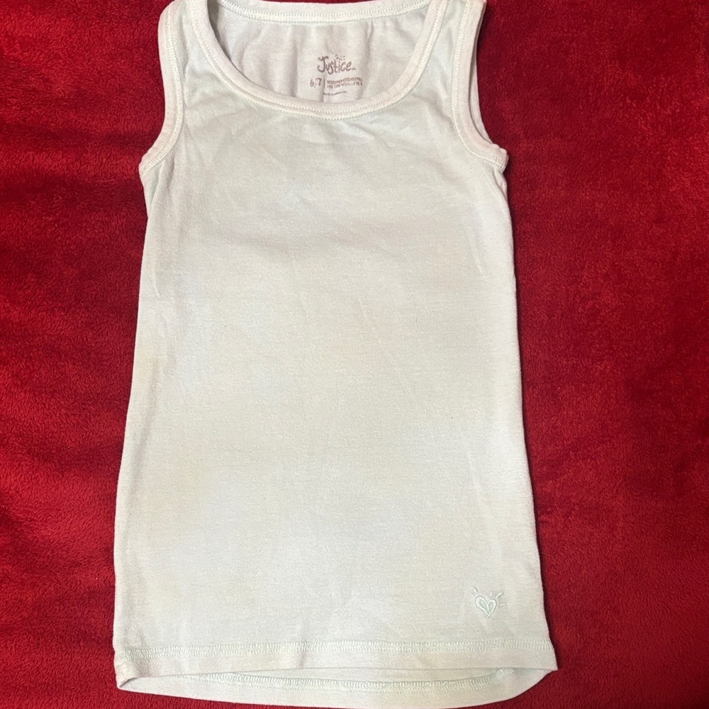 Justice Light Teal Tank Top for Kids